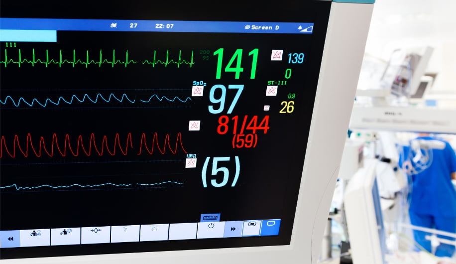 Quality Management Systems Neonatal ICU with ECG monitor